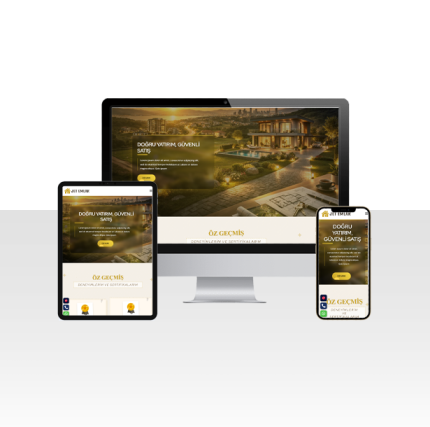 Emlak ve Gayrimenkul Danışmanı Hazır Web Sitesi Paketi – Niğde