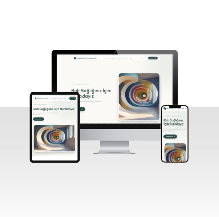 Randevu Sistemli Psikolog Danışmanı Hazır Web Sitesi Paketi